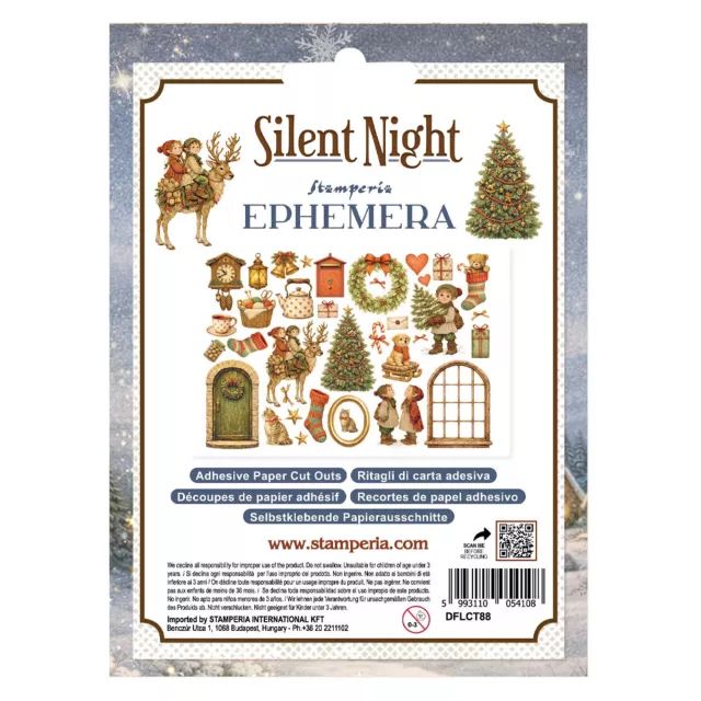 Stamperia Printed Decorative Ephemera for Art and Craft Silent Night