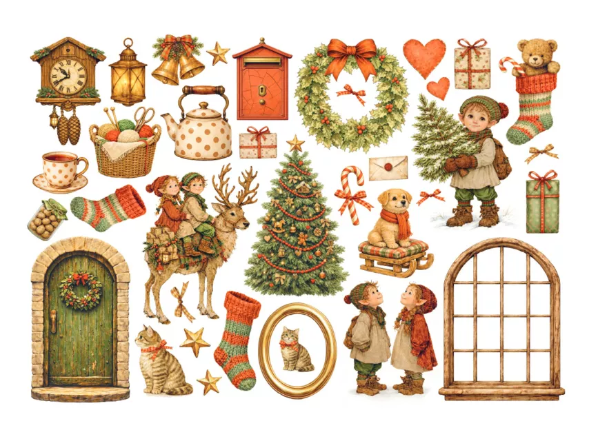 Stamperia Printed Decorative Ephemera for Art and Craft Silent Night