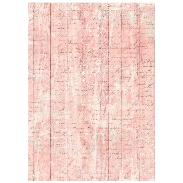 Stamperia Printed 8 Rice Paper A6 Background Selection for Art and Craft Winter Magic