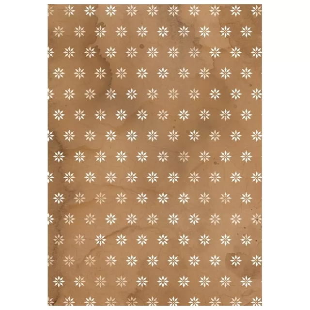 Stamperia Printed 8 Rice Paper A6 Background Selection for Art and Craft Silent Night