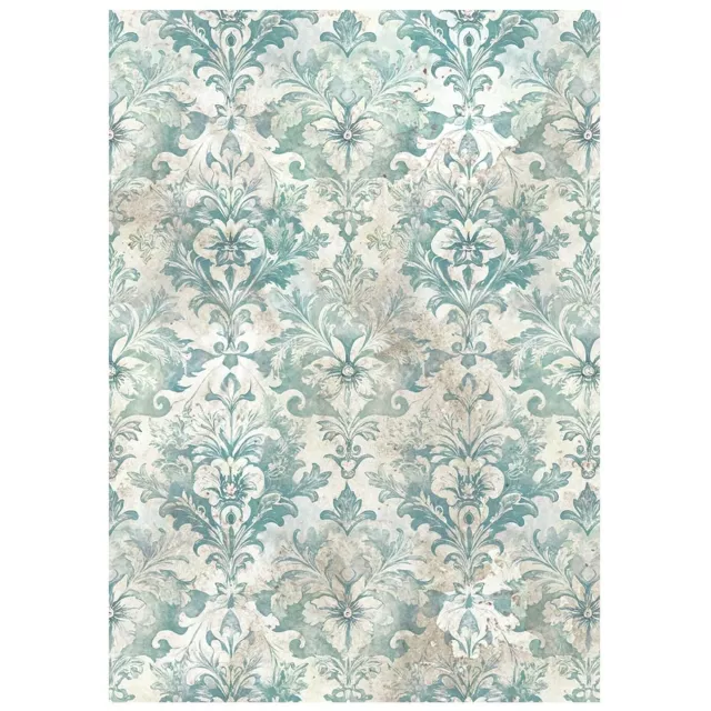 Stamperia Printed 8 Rice Paper A6 Backgrounds Selection for Art and Craft Reispapier White Christmas
