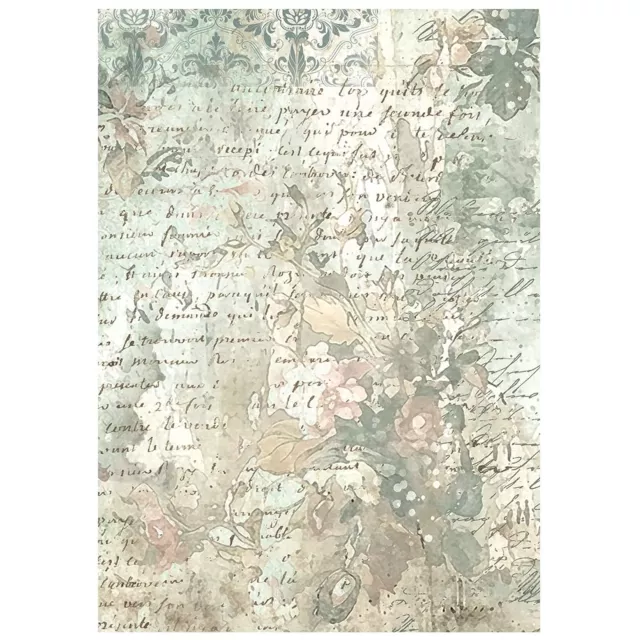 Stamperia Printed 8 Rice Paper A6 Backgrounds Selection for Art and Craft Reispapier White Christmas