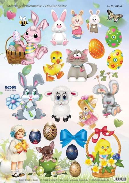 Reddy Cards Stanzbogen Oster Cartoons 1