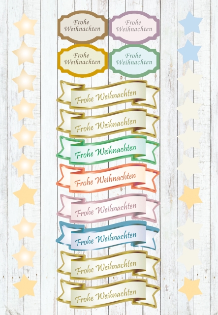 Reddy Cards Stanzbogen Schildchen Weihnachten mit Text