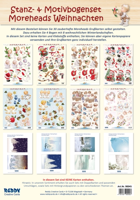 Reddy Cards Stanzbogenset Moreheads Weihnachten