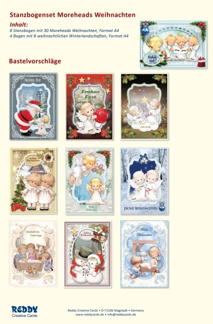 Reddy Cards Stanzbogenset Moreheads Weihnachten