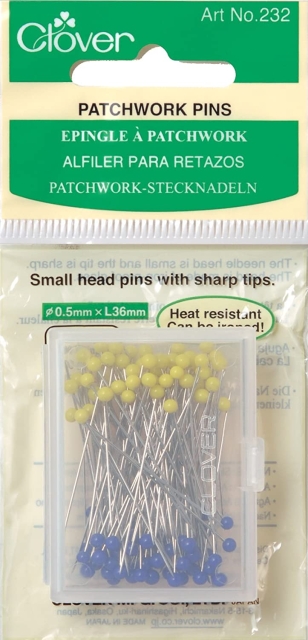 Clover Patchwork Stecknadeln fein 100 Stück