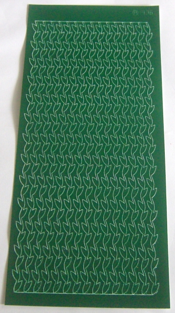 Stickerbogen 10 x 23 cm grün