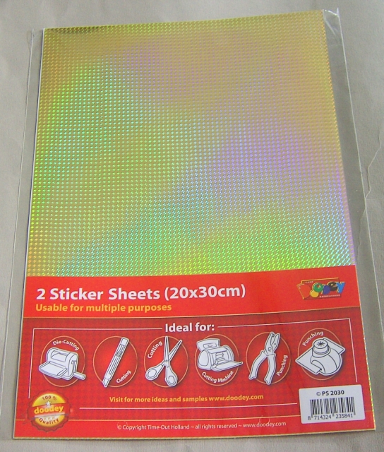 Stickersheet 20 x 30 cm Farbe gold
