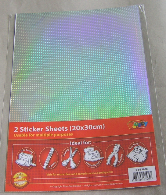 Stickersheet 20 x 30 cm Farbe silber