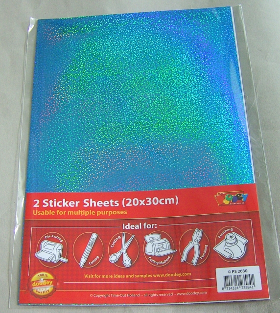 Stickersheet 20 x 30 cm Farbe hellblau