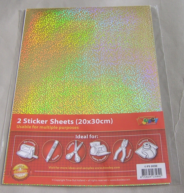Stickersheet 20 x 30 cm Farbe gold
