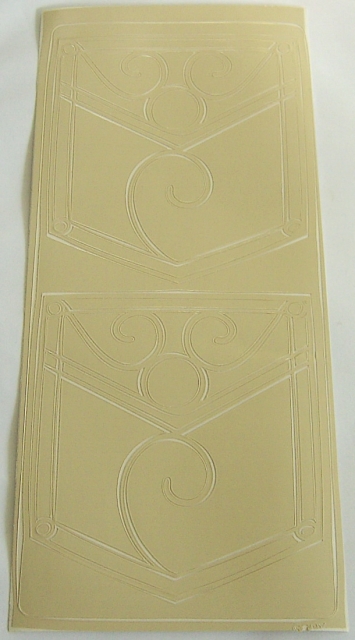 Stickerbogen 10 x 23 cm Ornamente taupe