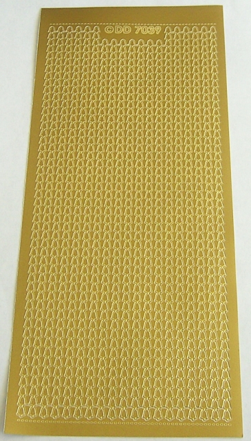 Stickerbogen 10 x 23 cm Bordüren gold