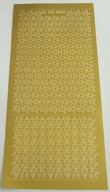 Stickerbogen 10 x 23 cm Bordüren gold