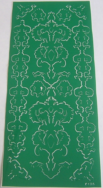 Stickerbogen 10 x 23 cm Ornamente