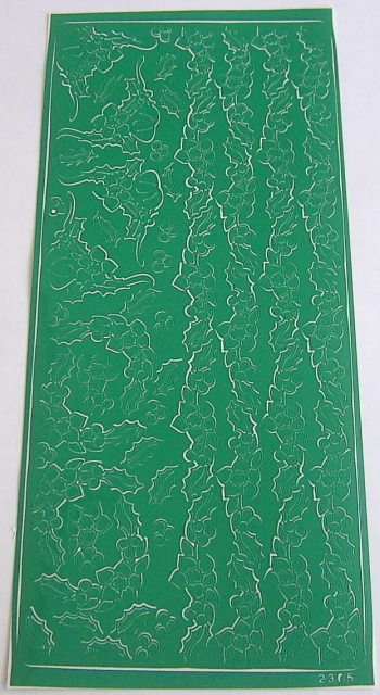 Stickerbogen 10 x 23 cm Bordüren grün