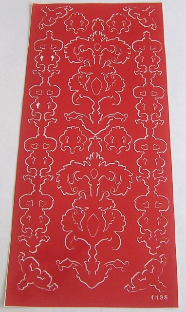 Stickerbogen 10 x 23 cm Ornamente