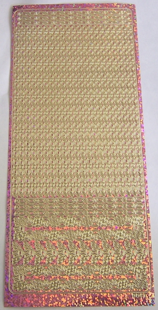 Stickerbogen 10 x 23 cm Bordüren rosa