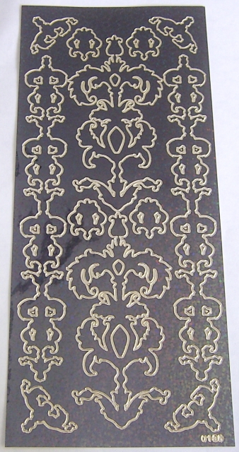 Stickerbogen 10 x 23 cm Ornamente