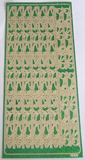 Stickerbogen 10 x 23 cm Bordüren