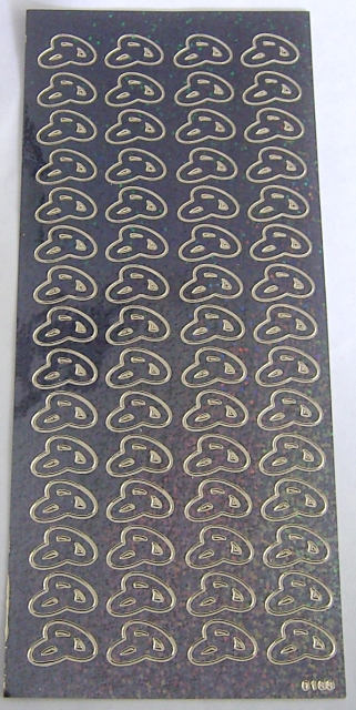 Stickerbogen 10 x 23 cm Ornamente