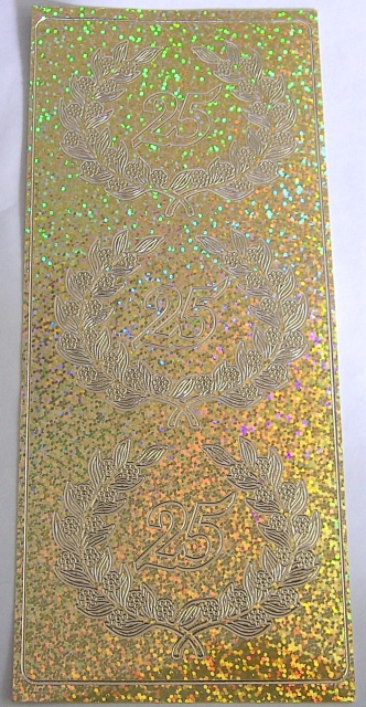 Stickerbogen 10 x 23 cm Ziersticker Zahlen
