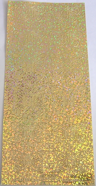 Stickerbogen 10 x 23 cm Schmetterlinge