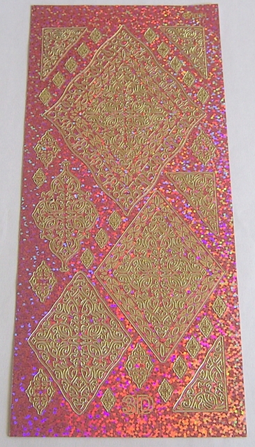 Stickerbogen 10 x 23 cm Ornamente