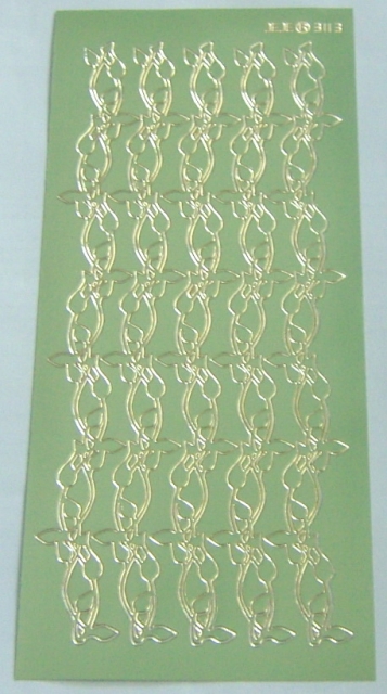 Stickerbogen 10 x 23 cm Bordüren