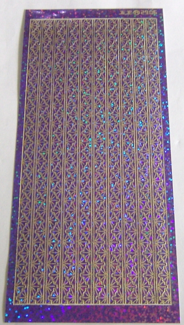 Stickerbogen 10 x 23 cm Bordüren