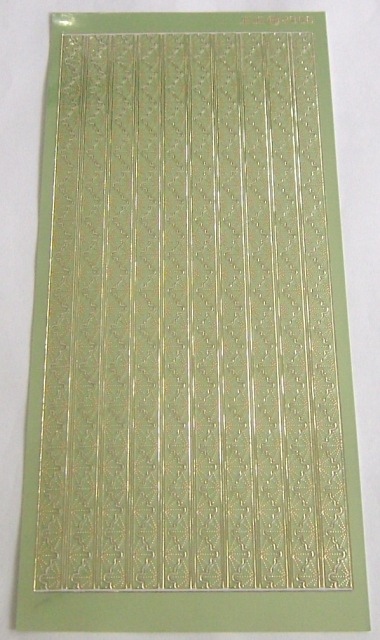 Stickerbogen 10 x 23 cm Bordüren