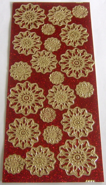 Stickerbogen 10 x 23 cm Ornamente