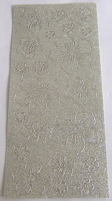 Stickerbogen 10 x 23 cm Blüten
