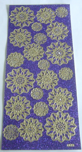 Stickerbogen 10 x 23 cm Ornamente