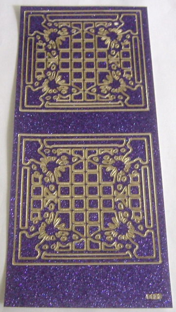 Stickerbogen 10 x 23 cm Ornamente