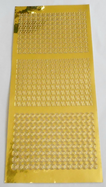 Stickerbogen 10 x 23 cm Buchstaben M, N und O