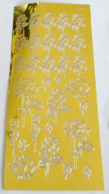 Stickerbogen 10 x 23 cm Blüten
