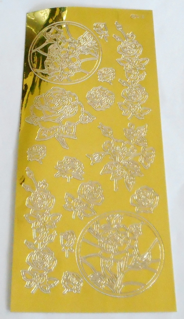Stickerbogen 10 x 23 cm Blüten