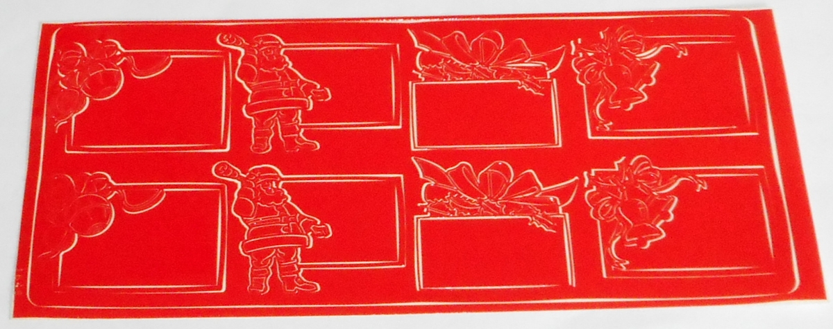 Stickerbogen 10 x 23 cm Rahmen