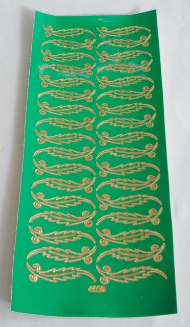 Stickerbogen 10 x 23 cm Bordüren