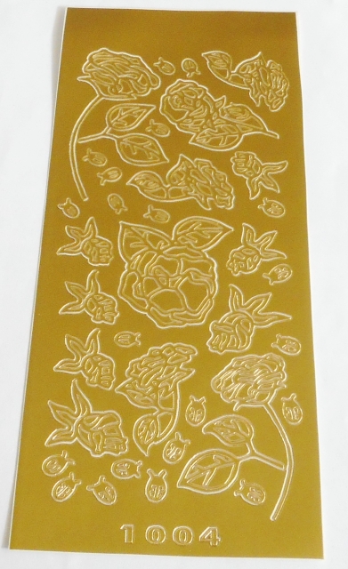 Stickerbogen 10 x 23 cm Blüten