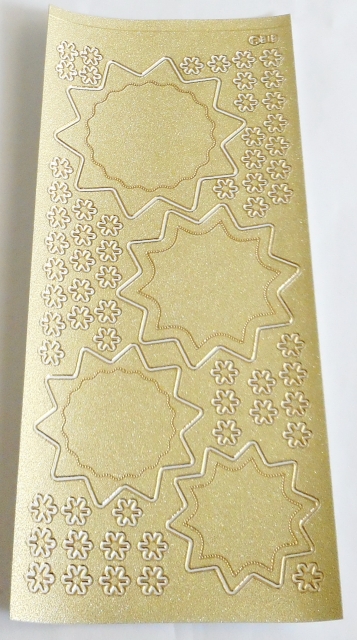 Stickerbogen 10 x 23 cm Weihnachtliche Motive