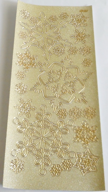Stickerbogen 10 x 23 cm Winterliche Motive