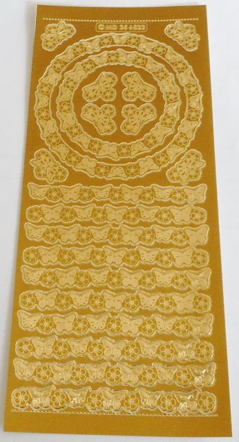 Stickerbogen 10 x 23 cm Bordüren