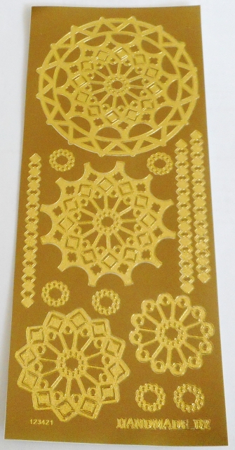 Stickerbogen 10 x 23 cm Ornamente