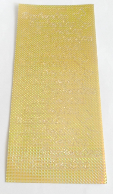 Stickerbogen 10 x 23 cm Dankeschön und Schmetterlinge