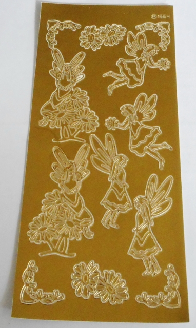 Stickerbogen 10 x 23 cm Fairies