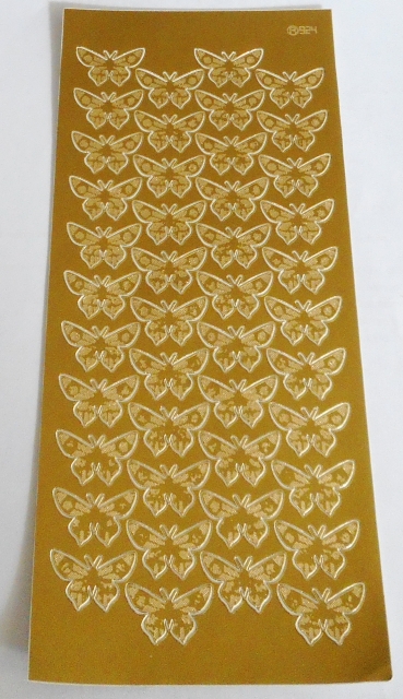 Stickerbogen 10 x 23 cm Schmetterlinge