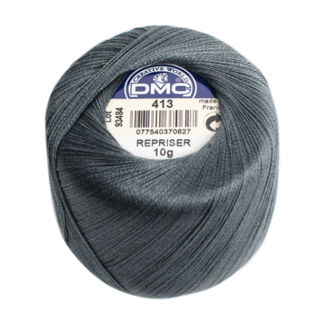 DMC Stopfgarn Farbe 413 grau